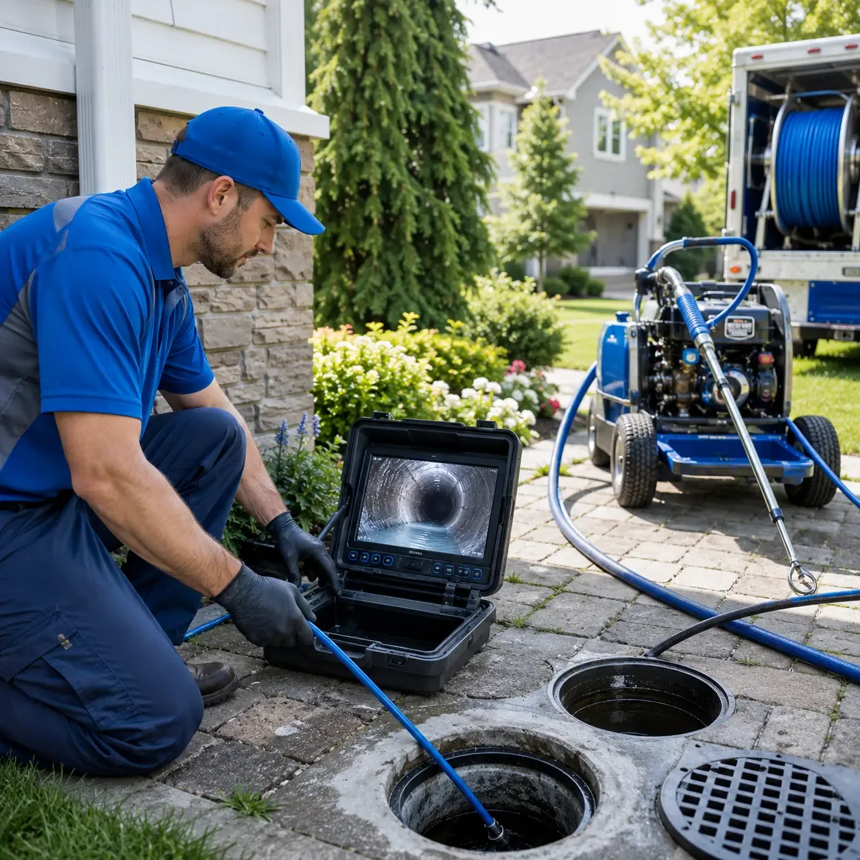 Outdoor drain cleaning professionals serving Conesville, IA