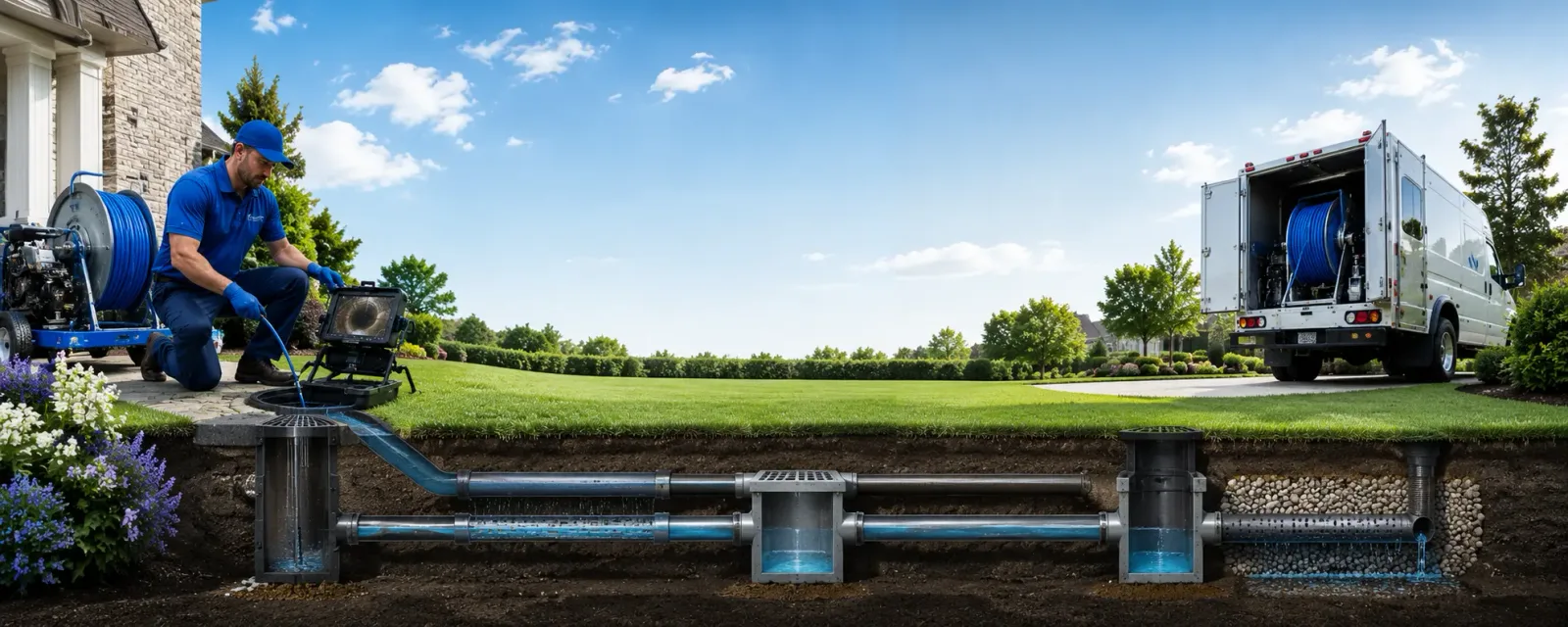 Outdoor drain cleaning information for Conesville, IA